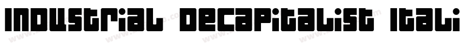 Industrial Decapitalist Italic字体转换